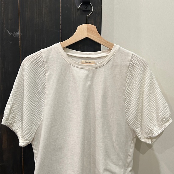 Madewell T-shirt with textured sleeves - Picture 3 of 6